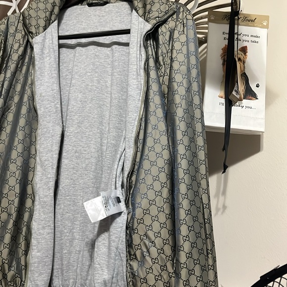 Gucci Mens Jacket Double Gucci Logo Size XL 54 - Picture 6 of 7